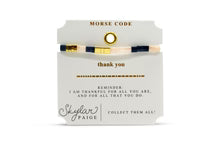 Morse Code Bracelet by Skylar Paige