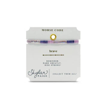 Morse Code Bracelet by Skylar Paige