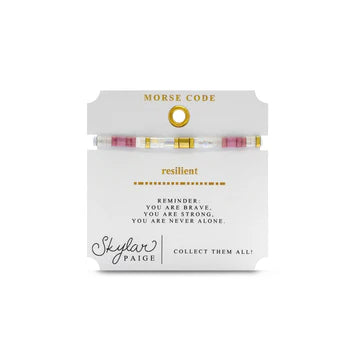 Morse Code Bracelet by Skylar Paige