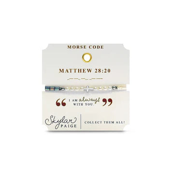 Heavenly Words Morse Code Bracelet by Skylar Paige