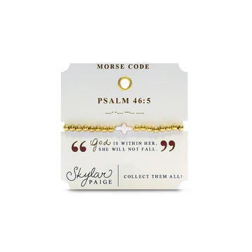 Heavenly Words Morse Code Bracelet by Skylar Paige