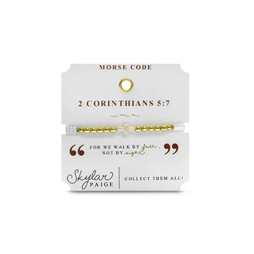 Heavenly Words Morse Code Bracelet by Skylar Paige