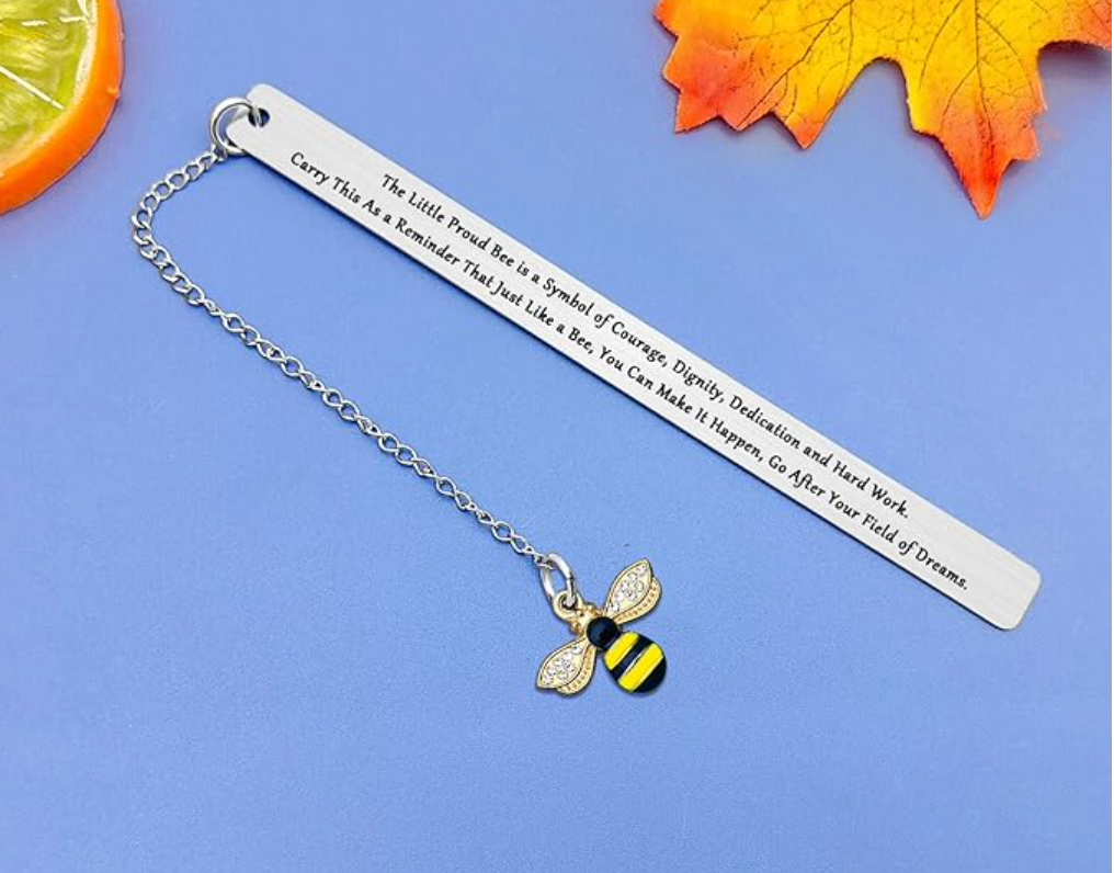 Honey Bee dangle bookmark