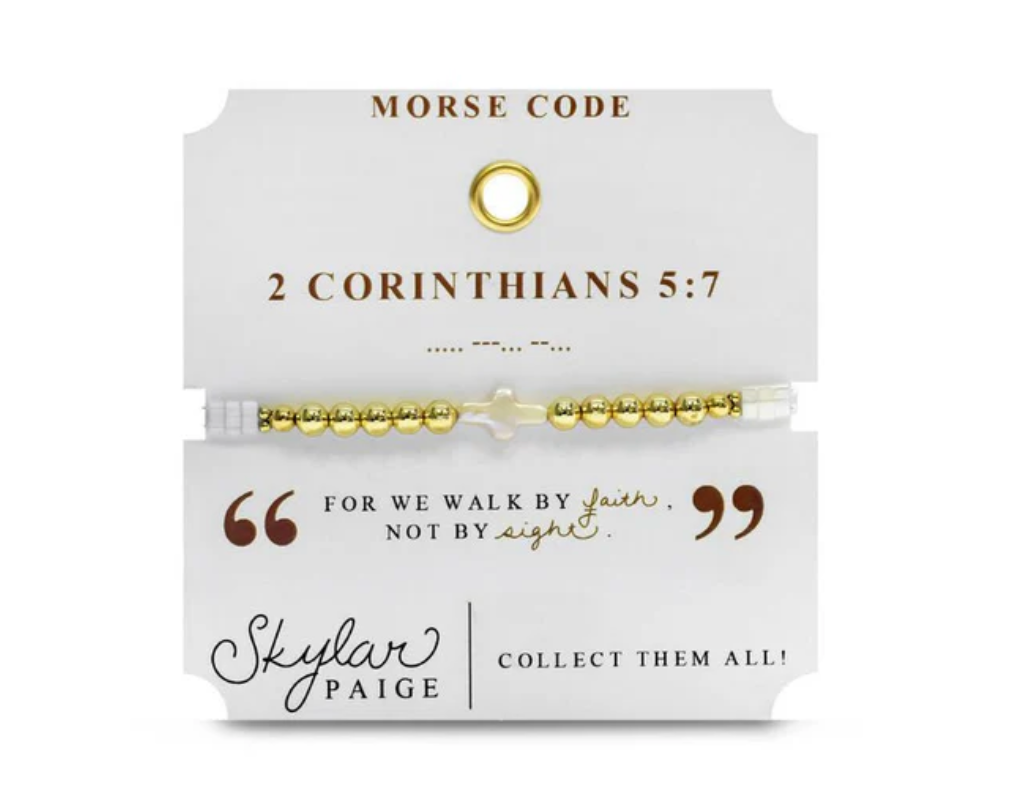 Heavenly Words Morse Code Bracelet by Skylar Paige