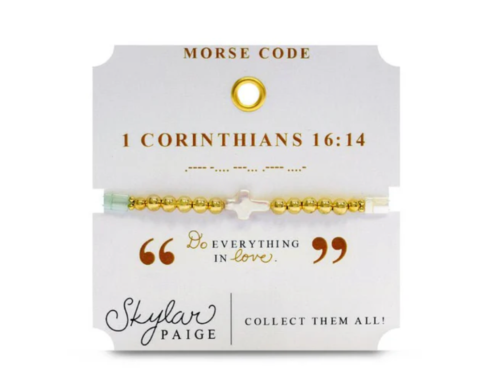 Heavenly Words Morse Code Bracelet by Skylar Paige
