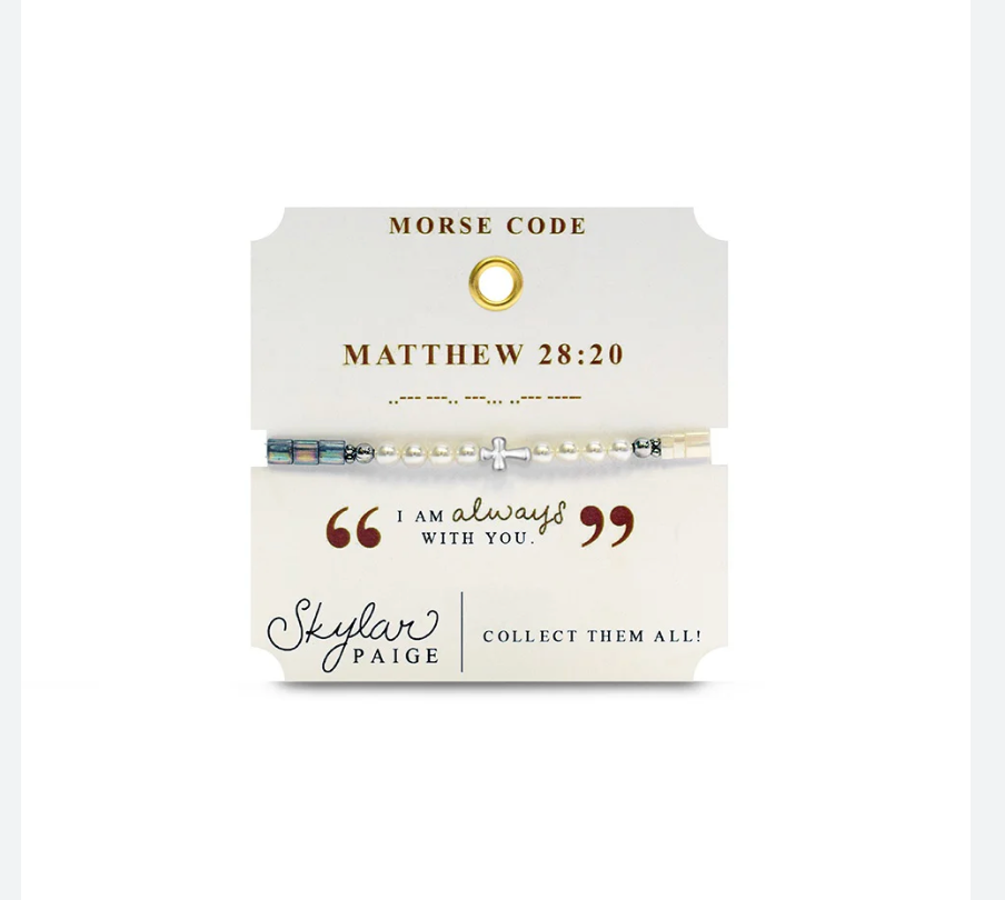 Heavenly Words Morse Code Bracelet by Skylar Paige