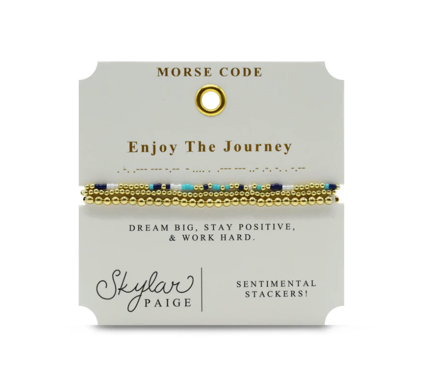 Sentimental Stackers Morse Code Bracelets by Skylar Paige