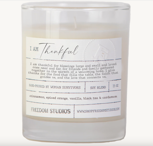 I AM Thankful Candle