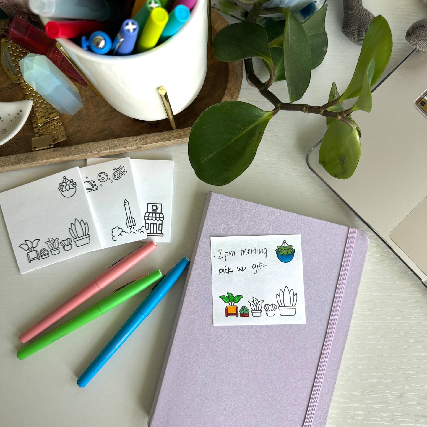 Color Your Own Post-its - Bundle of 3