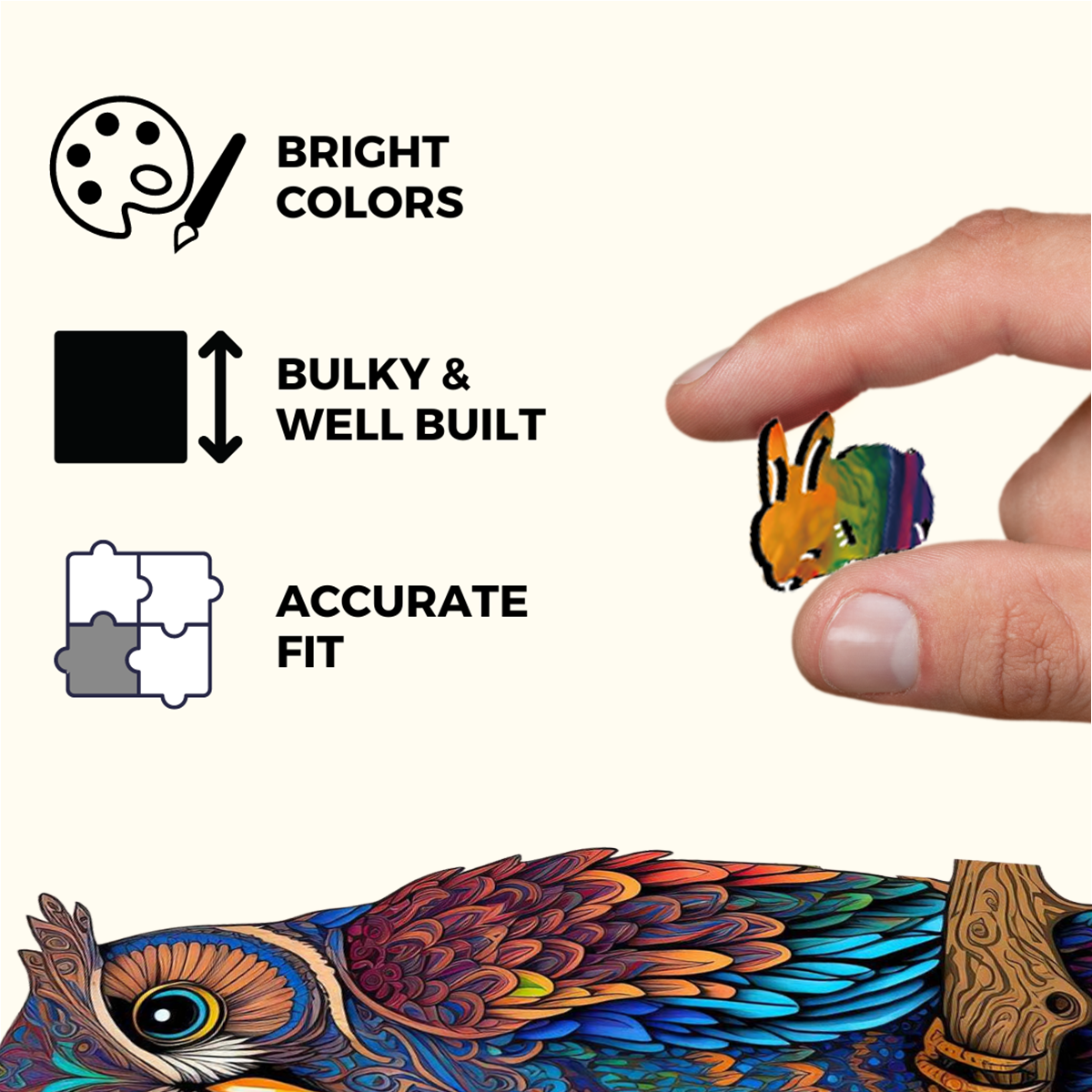 Owl Wooden Jigsaw Puzzle