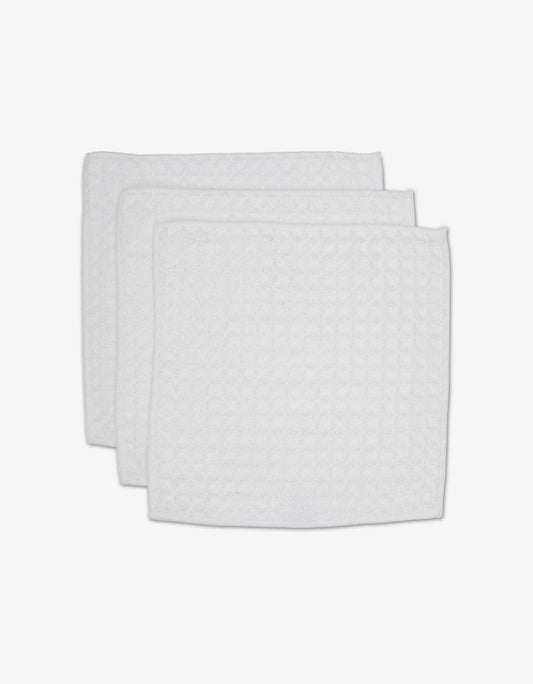 Cloud Geometry Waffle Washcloth Set