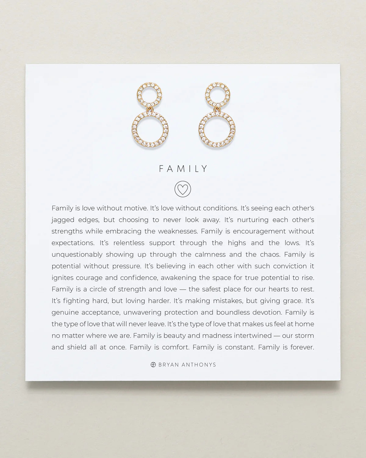 Family Drop Earrings