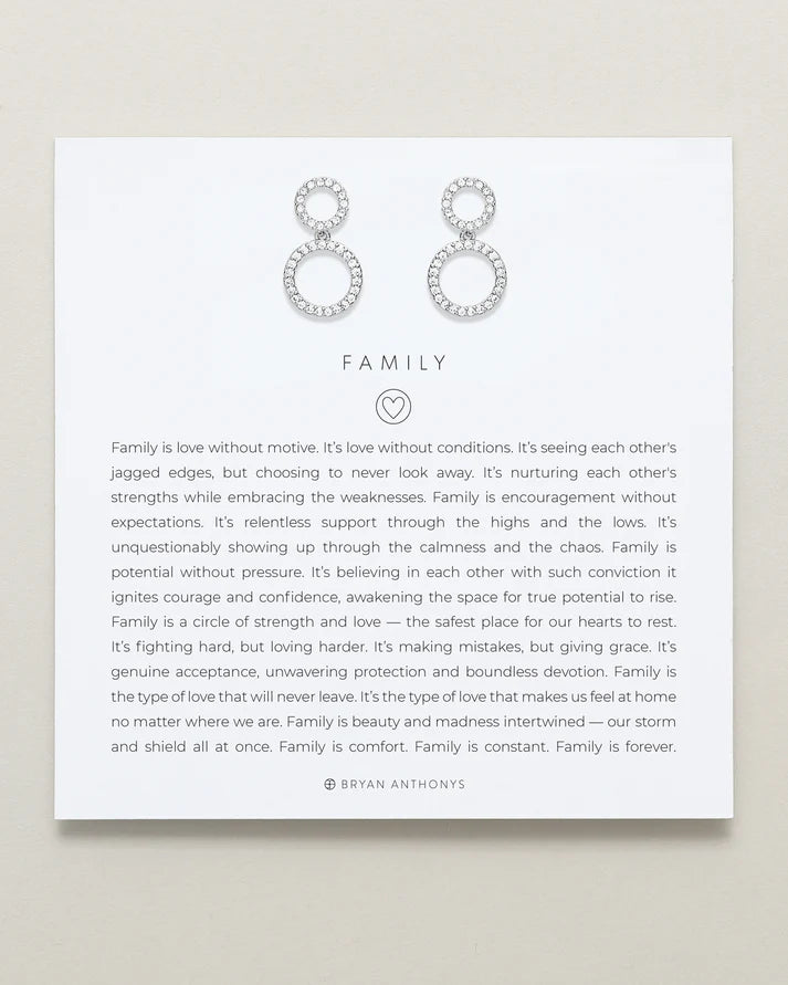 Family Drop Earrings