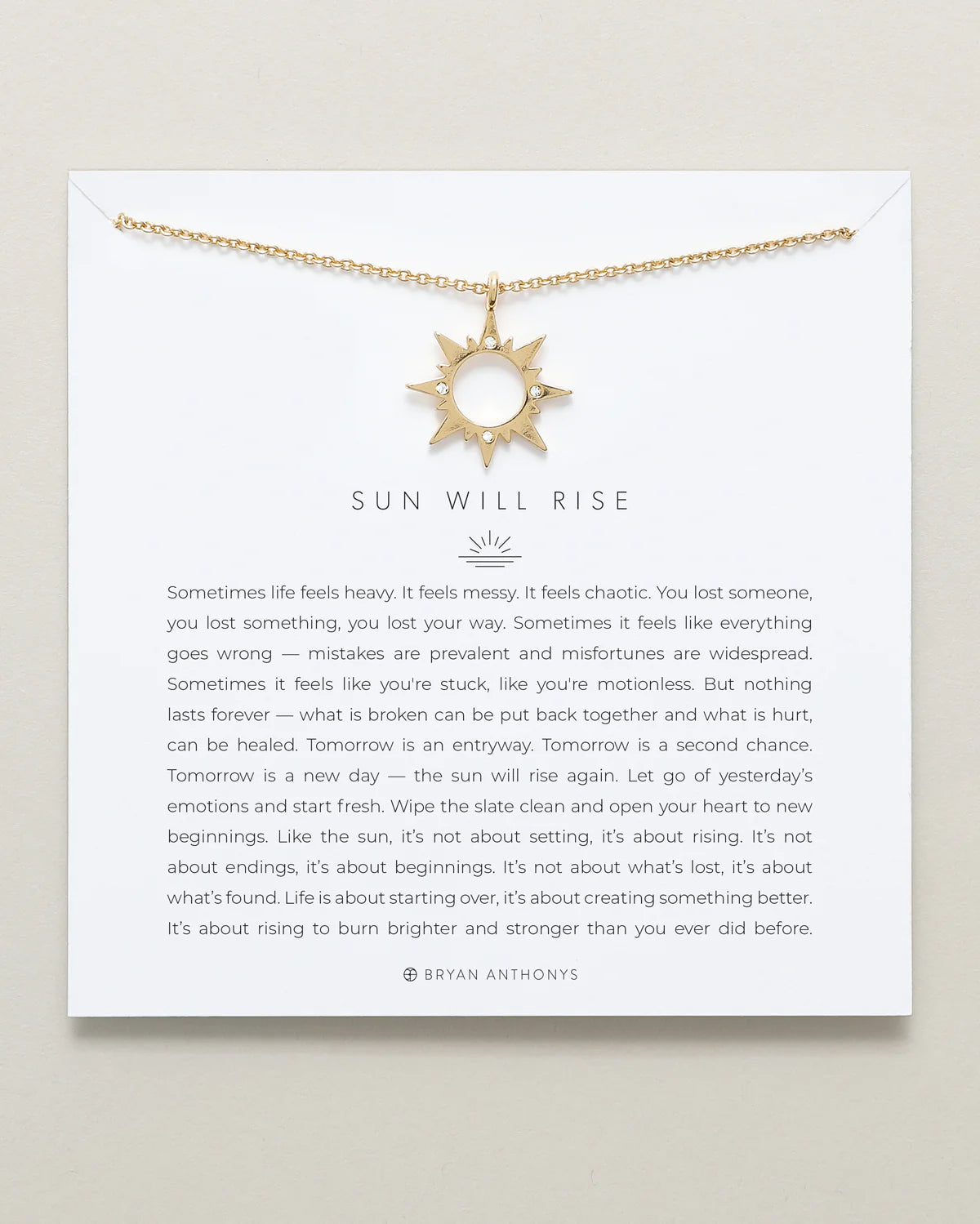 Sun Will Rise-necklace