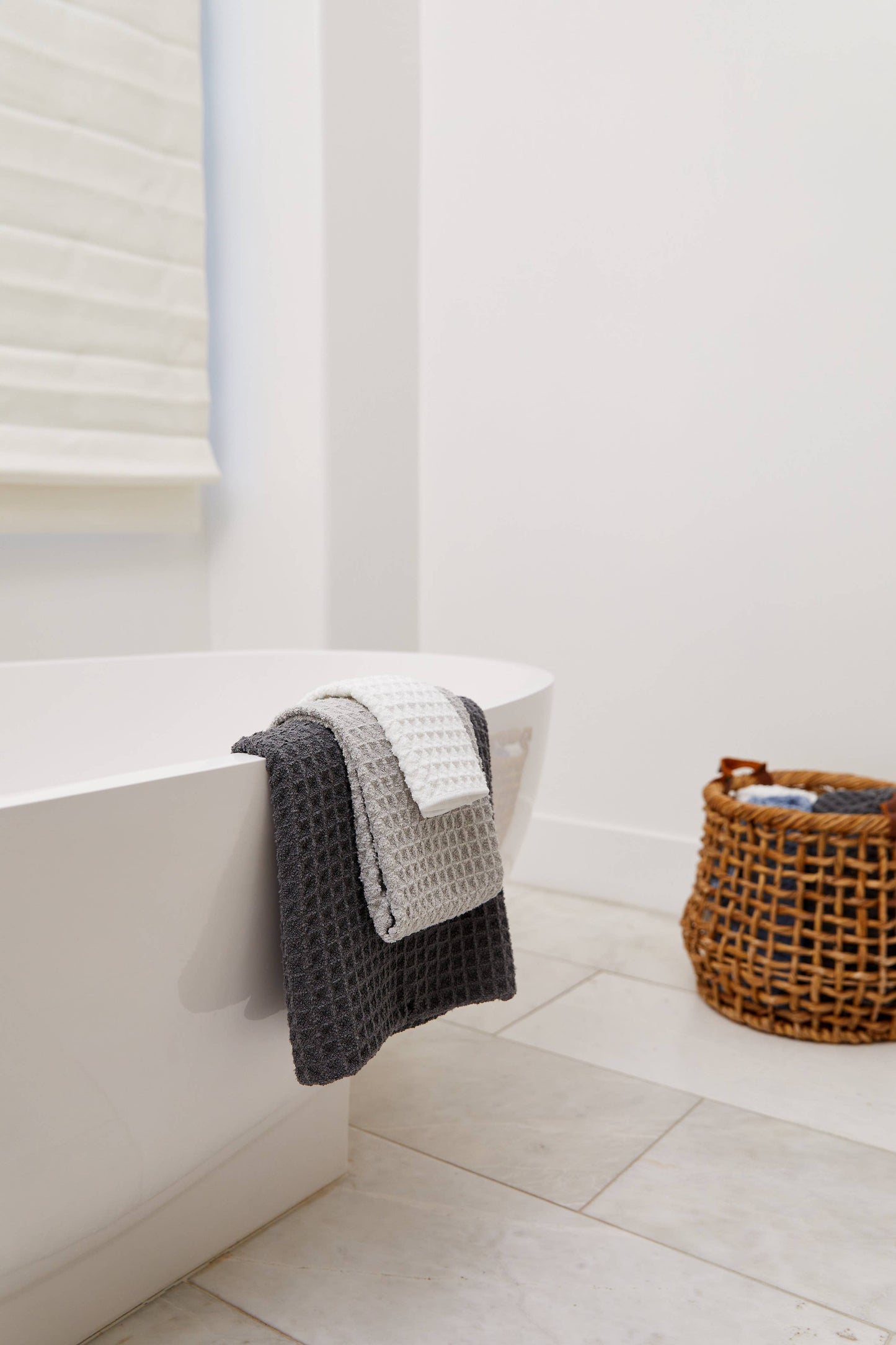 Cloud Geometry Waffle Washcloth Set