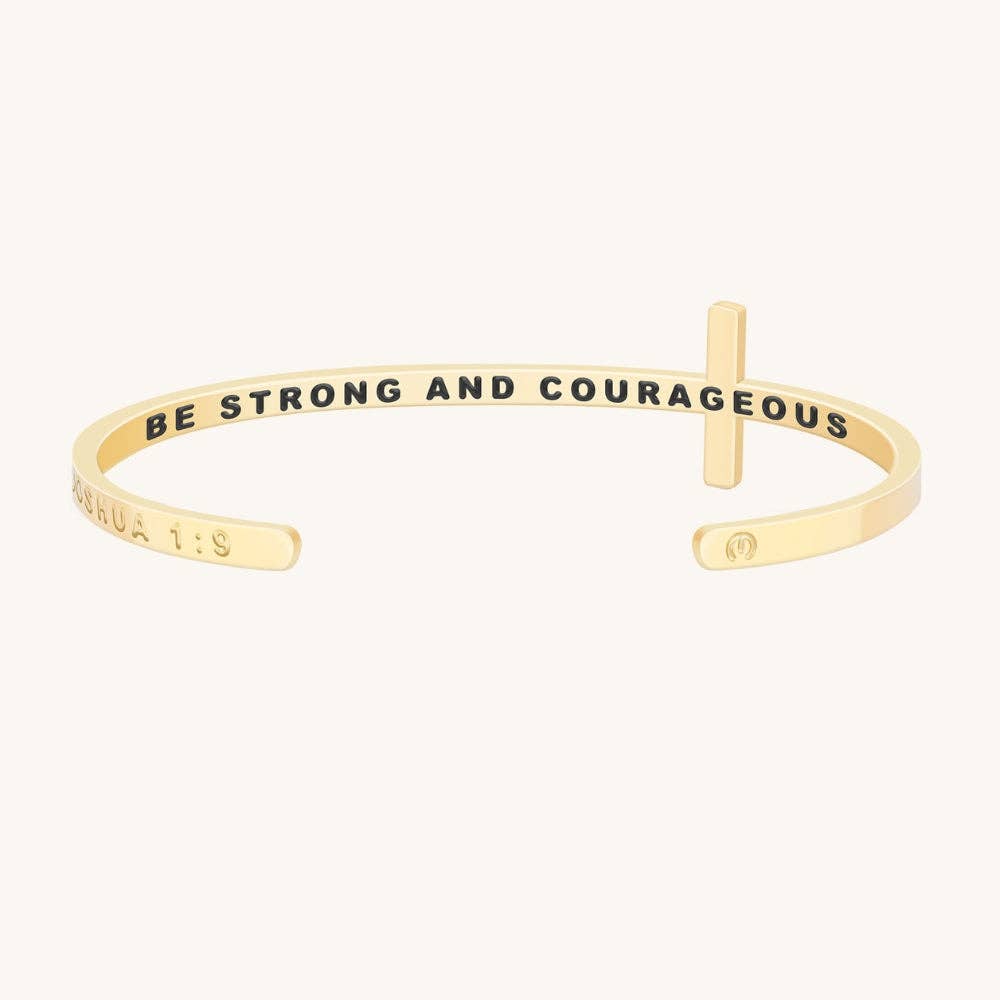 Inspirational Cross Cuff Bracelet