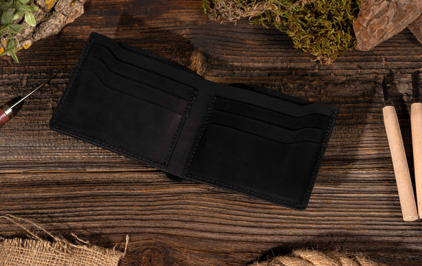 Leather Wallet-One Step at a Time