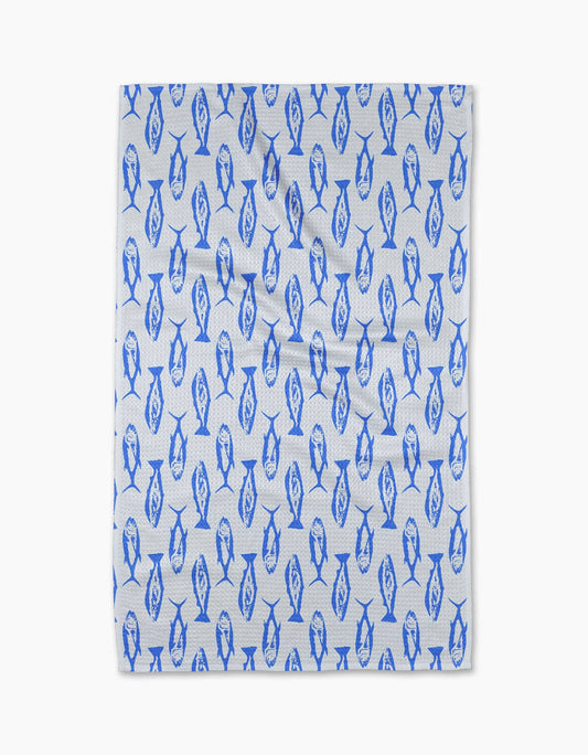 Coastal Catch Geometry Tea Towel