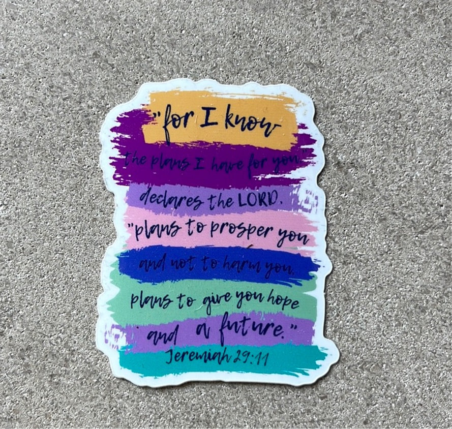 Jeremiah 29:11 | Sticker
