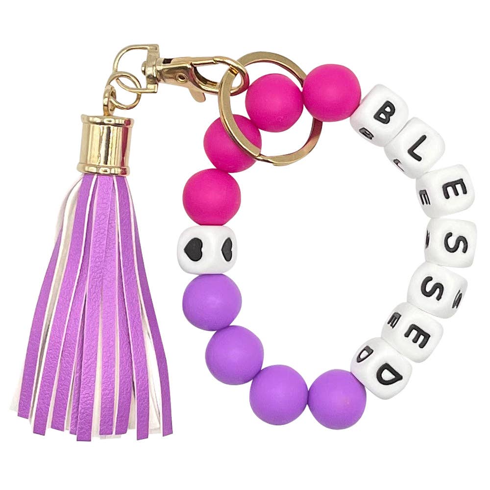 Beaded Bracelet Keychain