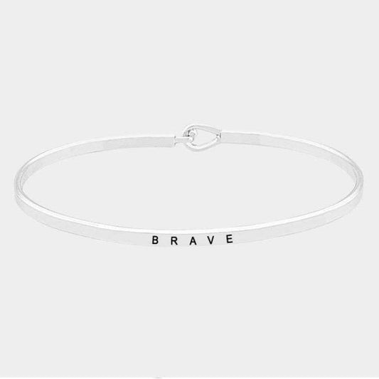 "Brave" Message Bracelet