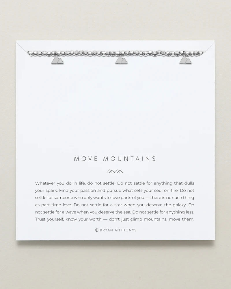 Move Mountains Beaded Icon Bracelet