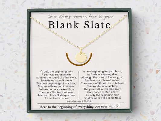 Blank Slate-Necklace for New Beginnings