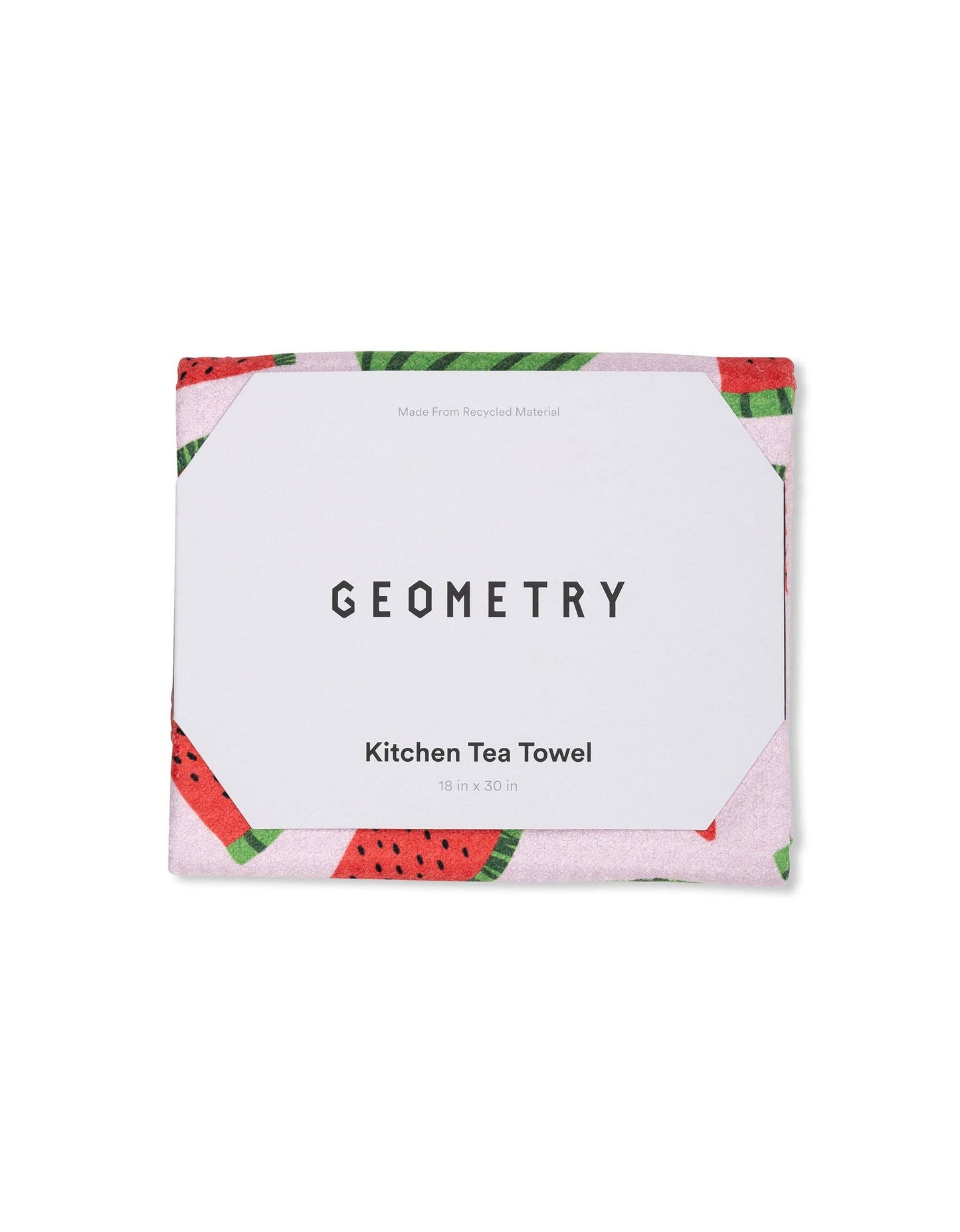 Sweet Watermelon Geometry Tea Towel