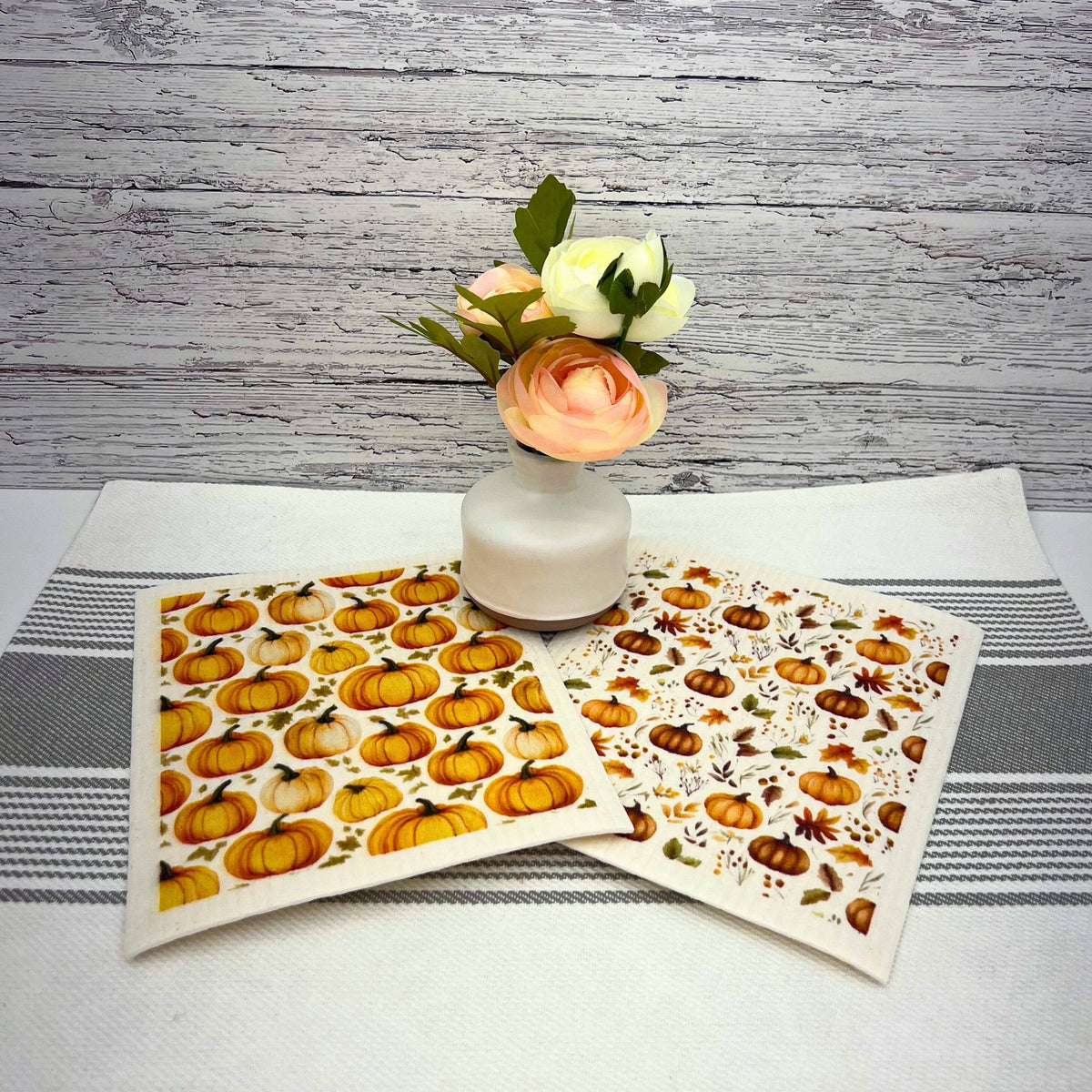 Pumpkin Pattern | Swedish Dishcloth