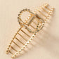 Gold Twist Large Alloy Hair Clip