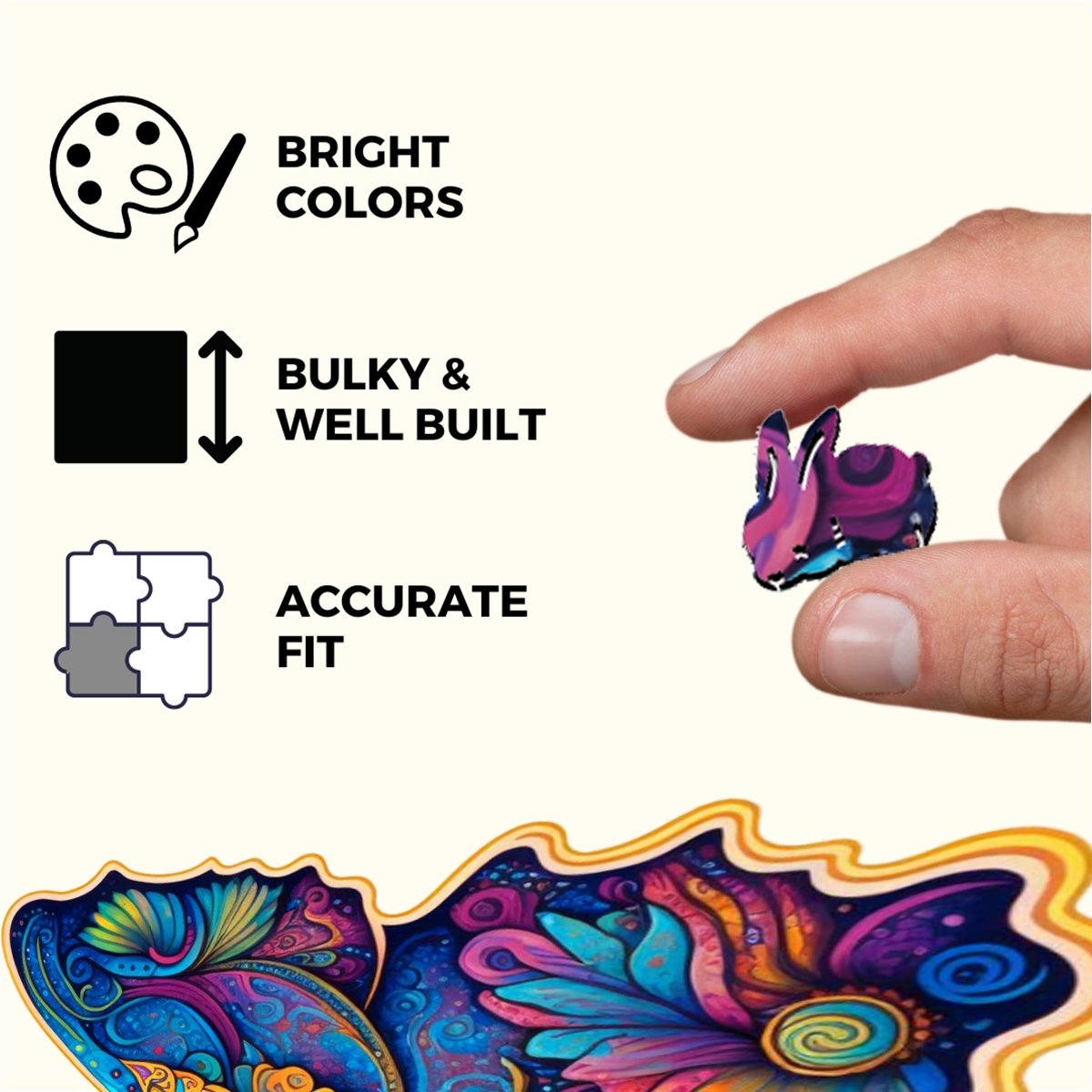 Butterfly Wooden Jigsaw Puzzle