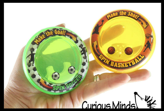 Spinning Ball in Hoop Fidget Game