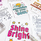 Color-Your-Own Affirmations Cards