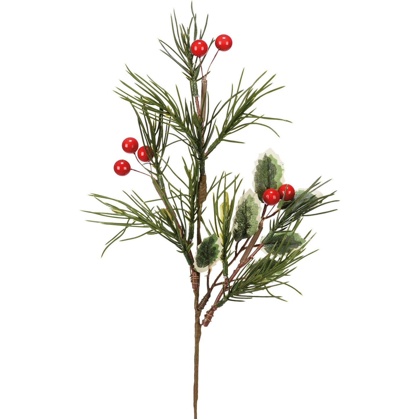 Pine And Holly Floral Pick