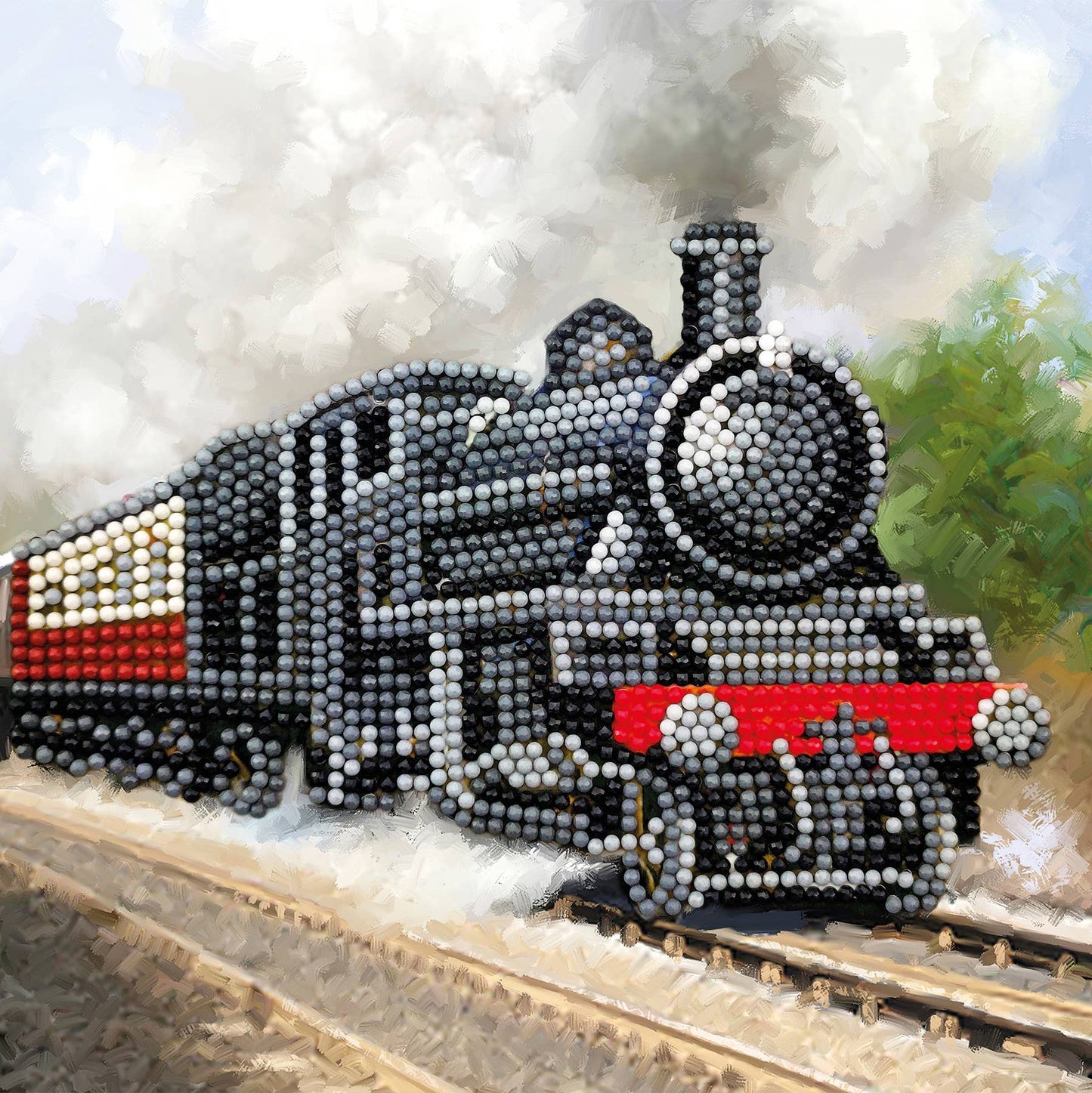 Train -All Aboard the Sparkle Express! Crystal Art Card Kit