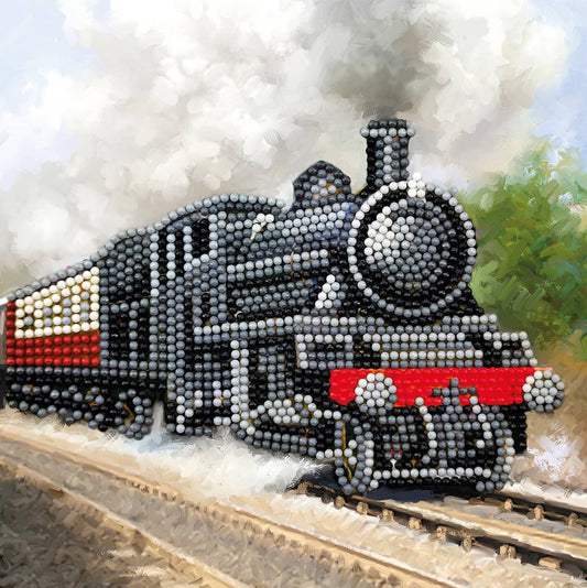 Train -All Aboard the Sparkle Express! Crystal Art Card Kit