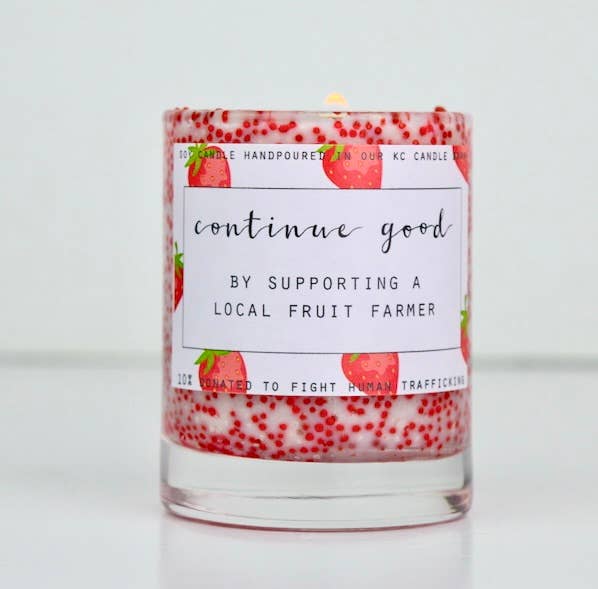 Mini Summer Fruit Sprinkle Candle