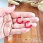 Micro Cam Mini Hoops - Scarlet