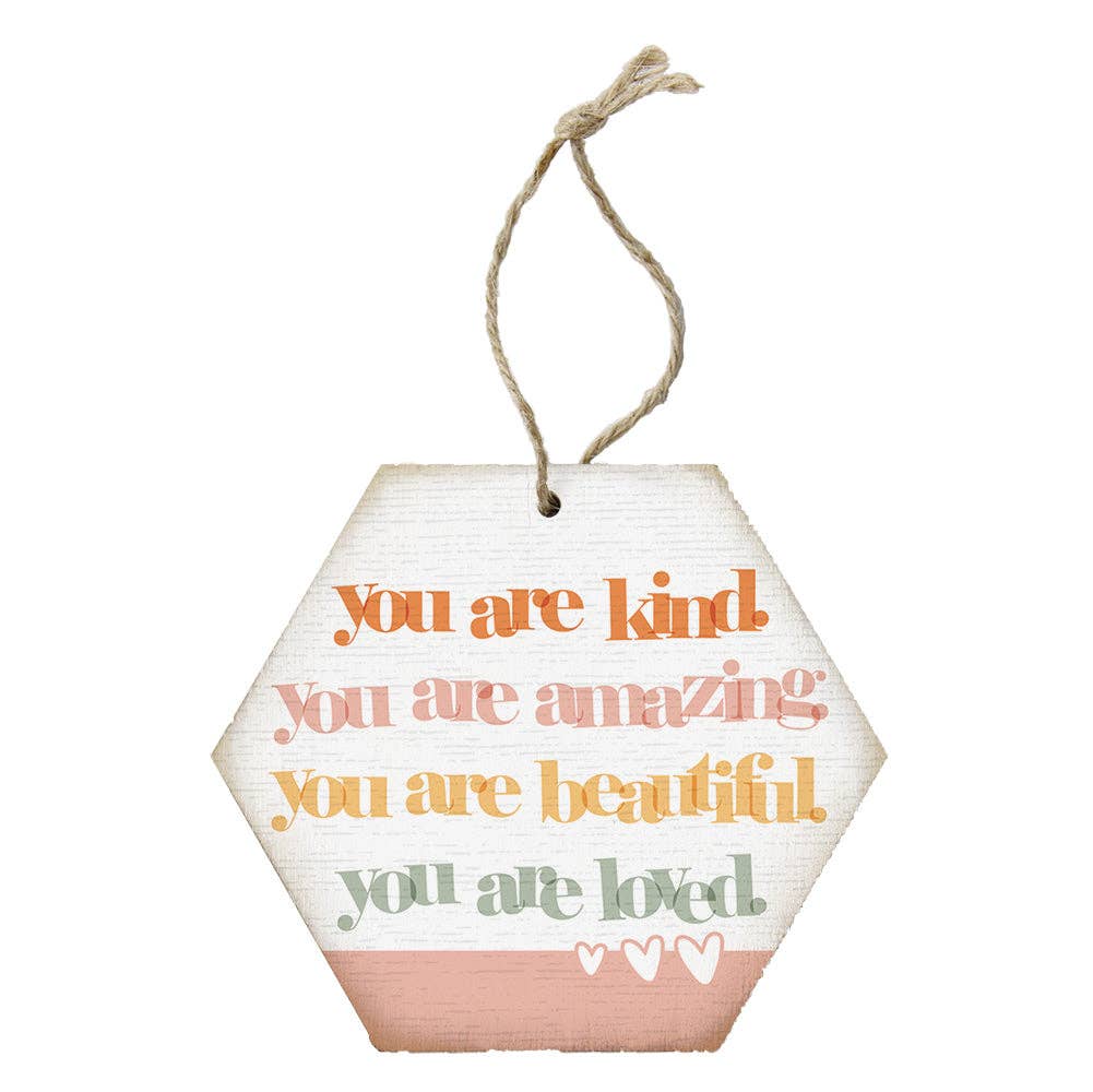 You Are Kind Overlap - Honeycomb Ornaments