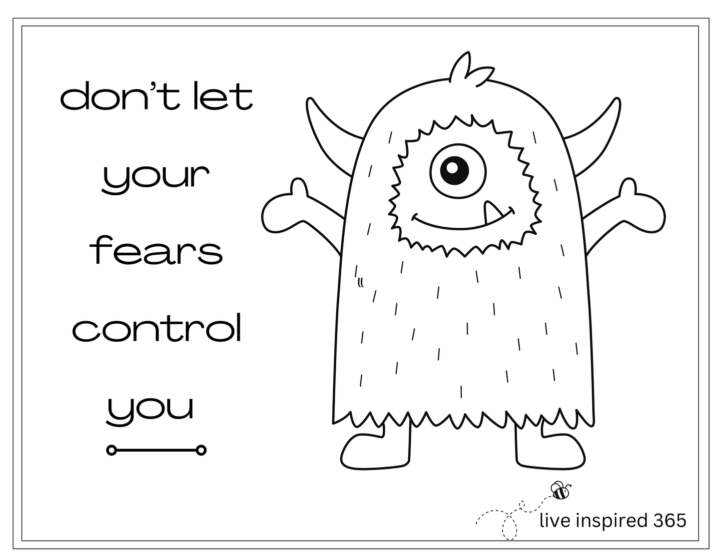 Fears-Coloring Page
