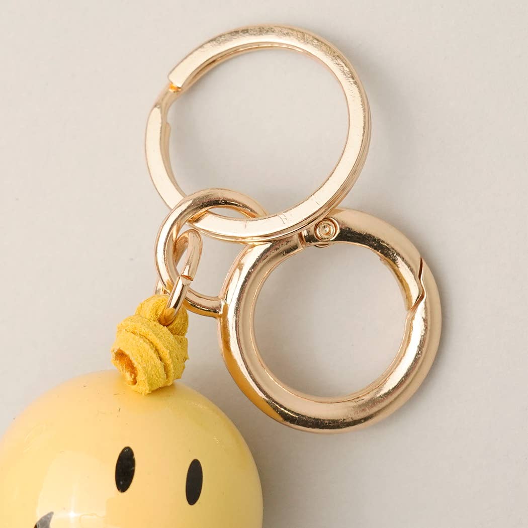 Smiley Face Bag Tassel/Keychain