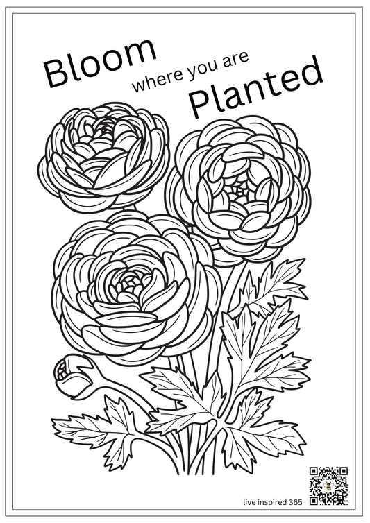 Bloom-Coloring Page