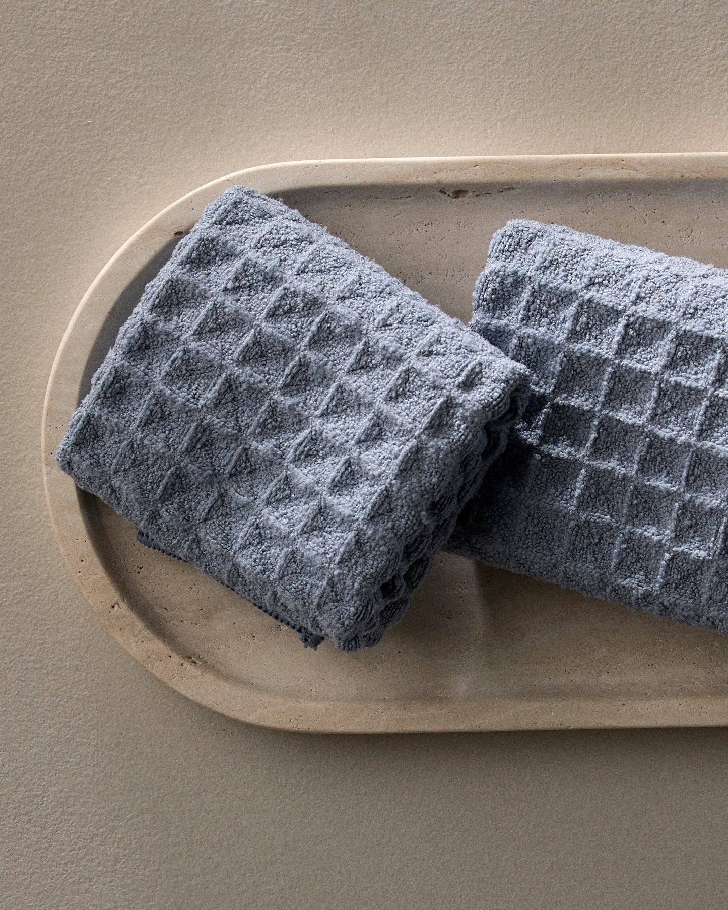 Sky Waffle Washcloth Set