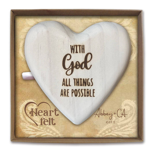 Heartfelt Wood Message Hearts