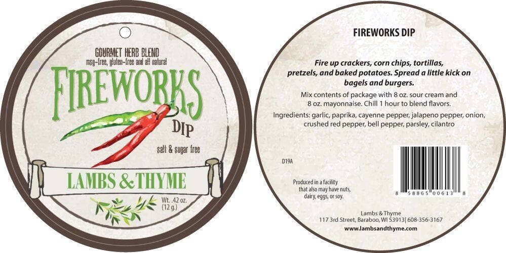 Fireworks Dip Mix