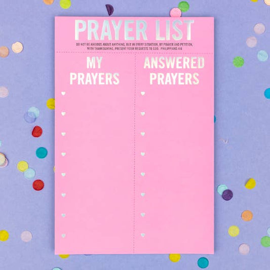 "Prayer List" Notepad