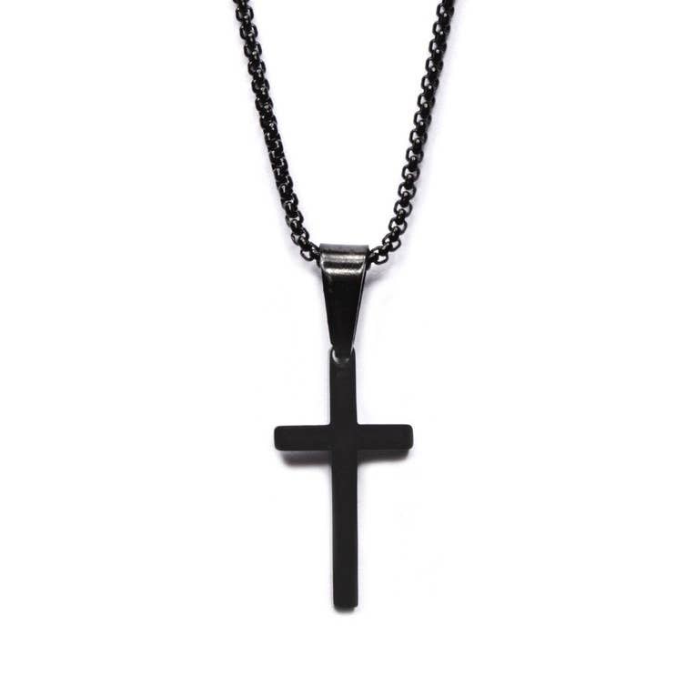 Small Black Cross for Men