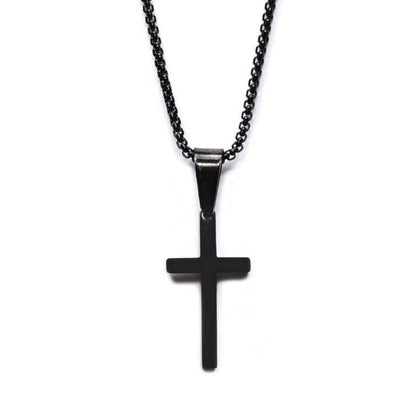 Small Black Cross for Men
