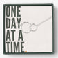 One Day at a Time Necklace featuring 2 Unity Circles