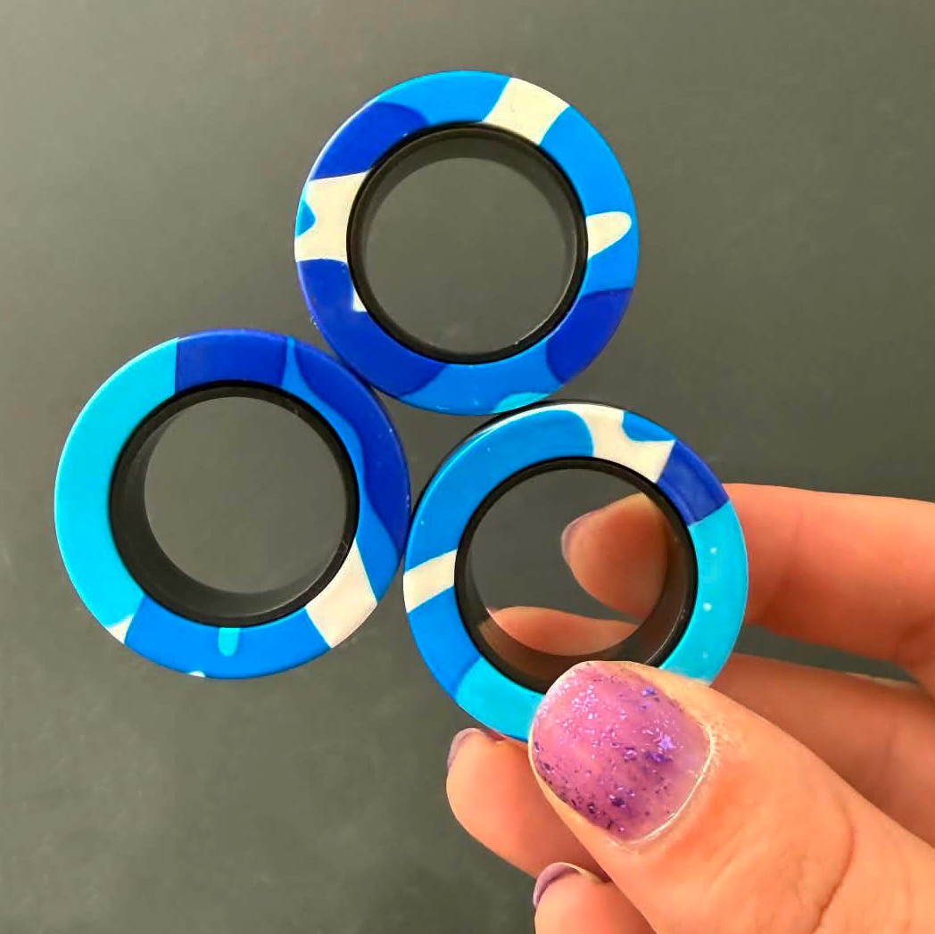 Printed Magnetic Finger Rings Fidget